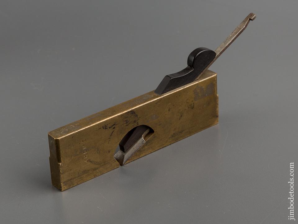 Miniature 1/2 x 6 inch Gunmetal and Ebony Rabbet Plane  - 79233R