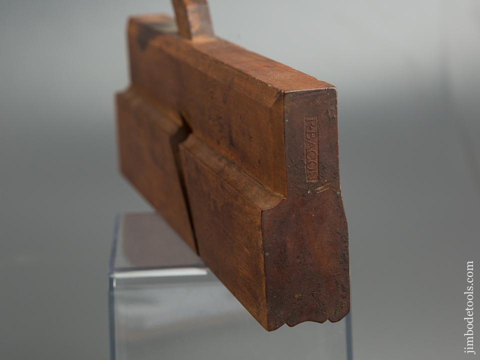 R. BACON 1 1/8" Moulding Plane Ten inch Yellow Birch circa 1790-1820 MINT - 79238R