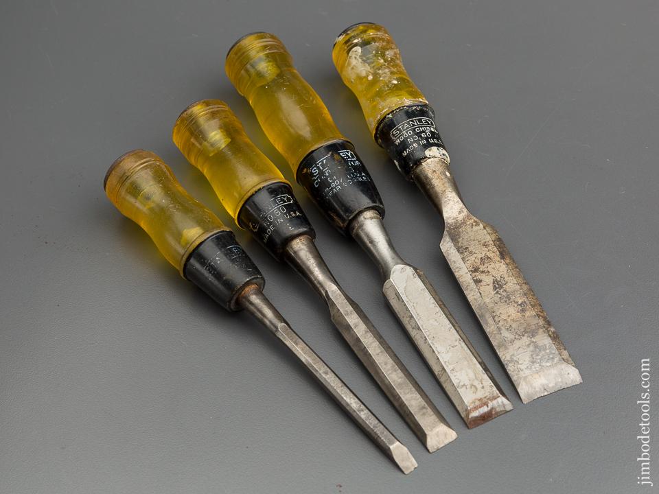 Set of Four STANLEY No. 60 Chisels - 79245R