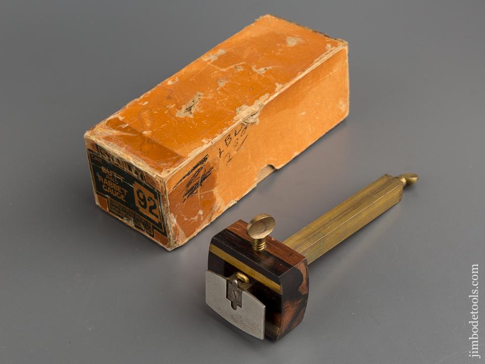 STANLEY No. 92 Butt and Rabbet Gauge MINT in Original Box - 79249R