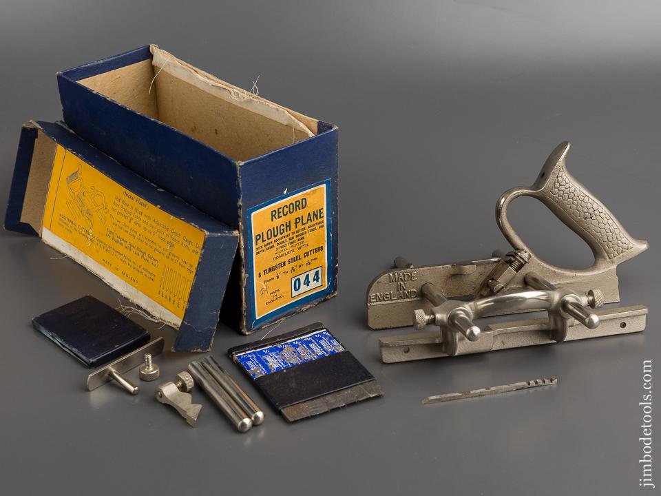 RECORD No. 044 Plough Plow Plane COMPLETE in Original Box - 79256