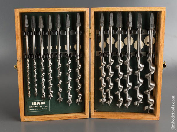 Complete Set of IRWIN Auger Bits DEAD MINT in Original Box - 79271