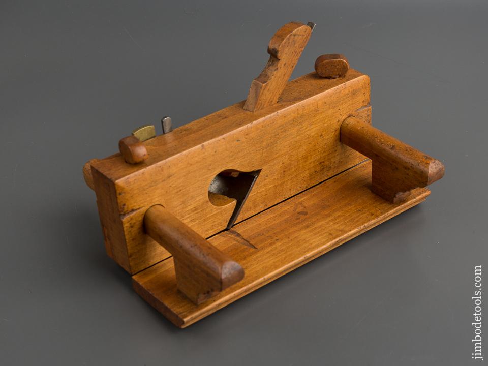 HILLS & WINSHIP SPRINGFIELD MS Screw Lock Arm Moving Filletster Plane circa 1832 FINE - 79303