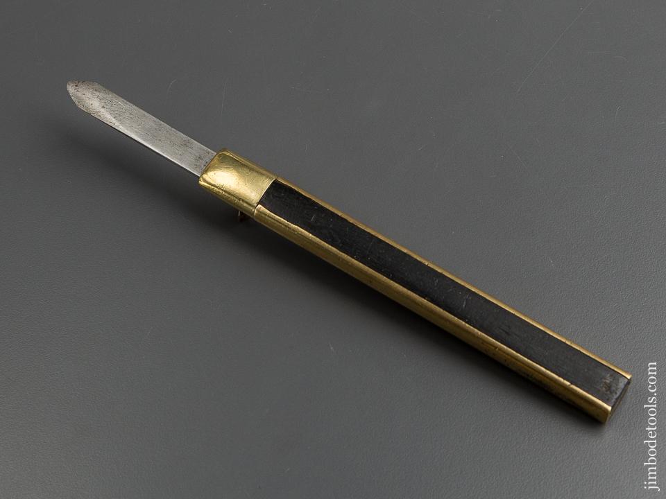 MARPLES Ebony and Brass Marking Knife - 79325