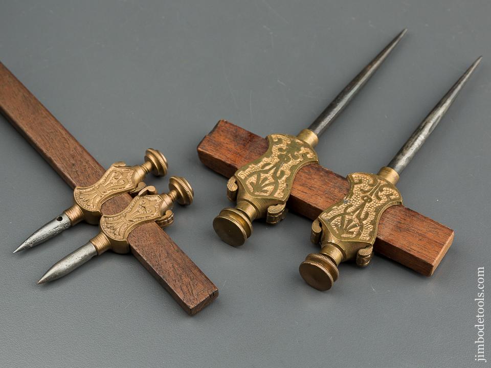 Beautiful STANLEY No. 1 and No. 3 Trammel Points - 79329
