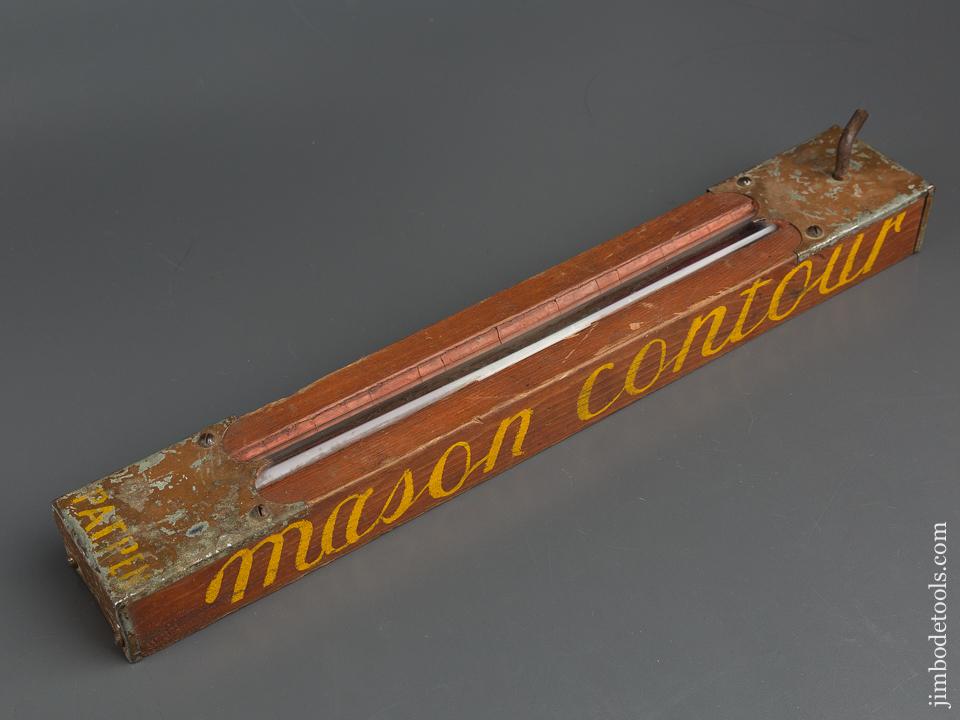 Rare & Fantastic! MASON Contour Level with Mercury Vial and Elevation Adjustment - 79339U