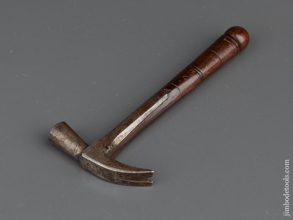 Miniature 6 3/4 inch HEARNSHAW BROS Gentleman's Rosewood Strapped Hammer - 79341U