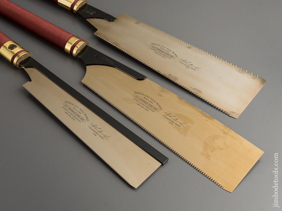 Three BRIDGE CITY TOOL WORKS Japanese Hand Saws MINT - 79355