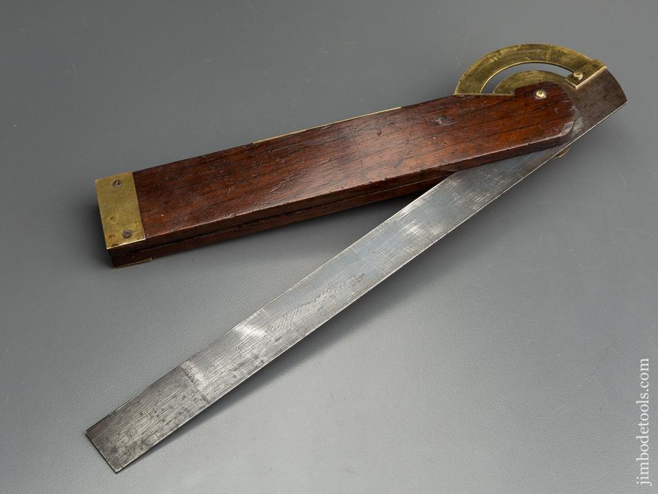 RARE 12 inch FISHER Patent June 23, 1868 DISSTON & MORSS Bevel - 79359