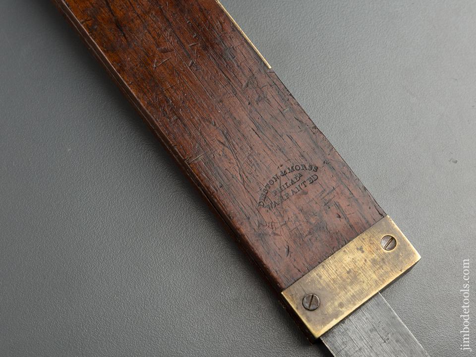 RARE 12 inch FISHER Patent June 23, 1868 DISSTON & MORSS Bevel - 79359