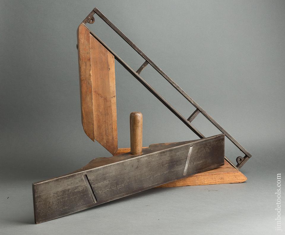 Rare! WARREN's Patent Shoot Chute Board Plane and Board circa 1885 EXTRA FINE - 79369