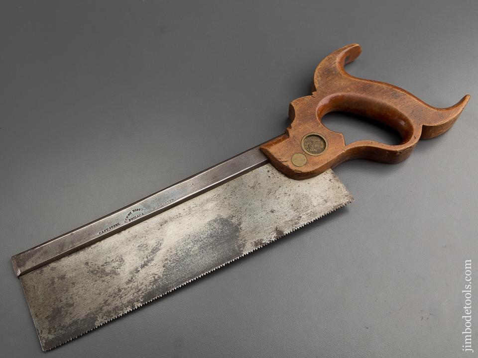 Early DISSTON (Pre-Sons) 14 point 10 inch Crosscut Back Saw circa 1850s - 79399