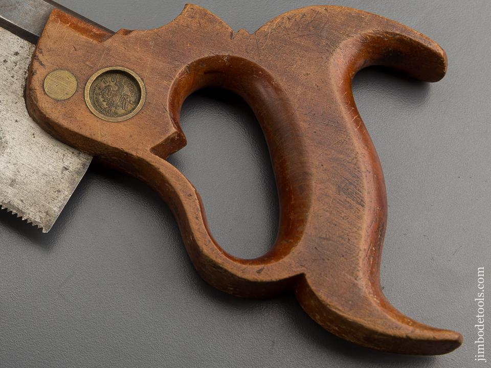 Early DISSTON (Pre-Sons) 14 point 10 inch Crosscut Back Saw circa 1850s - 79399