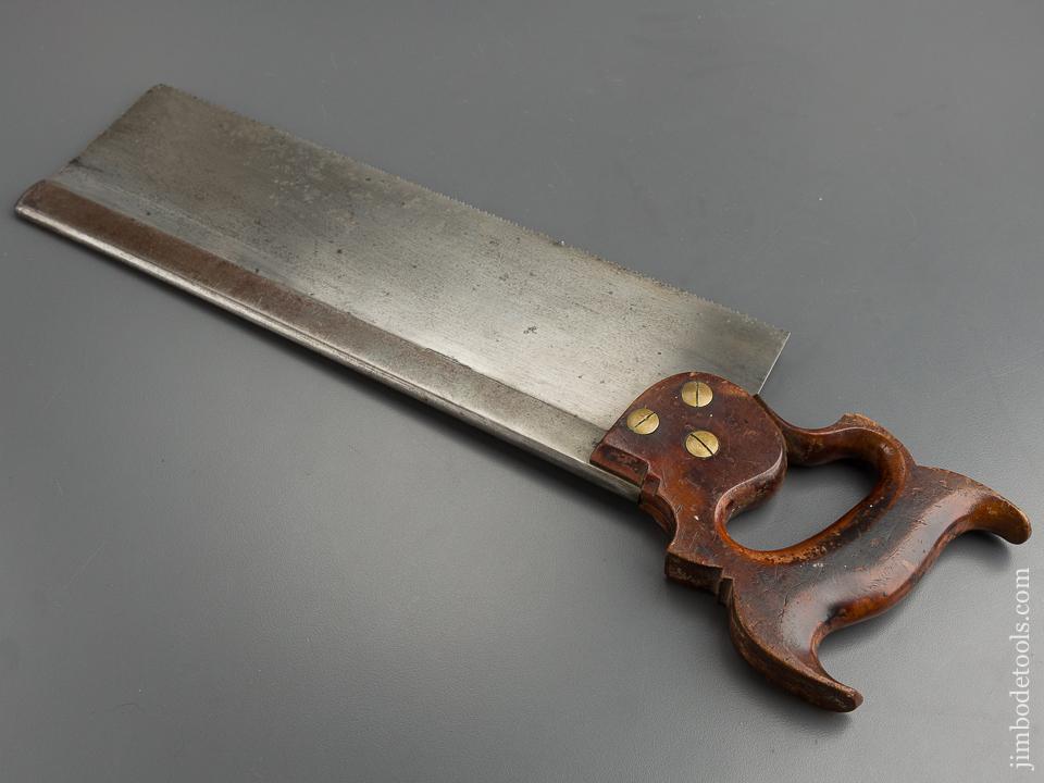 Early & Extra Fine! DISSTON 13 point 14 inch Crosscut Back Saw - 79401