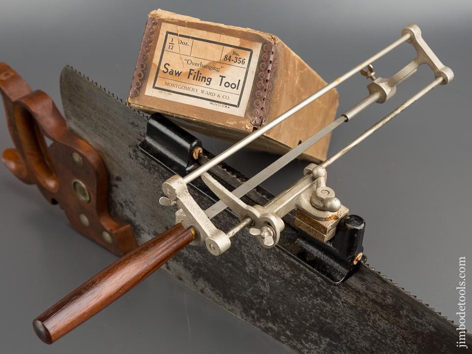 Premium Saw Filing Vise in Original Box by MONTGOMERY WARD - 79402