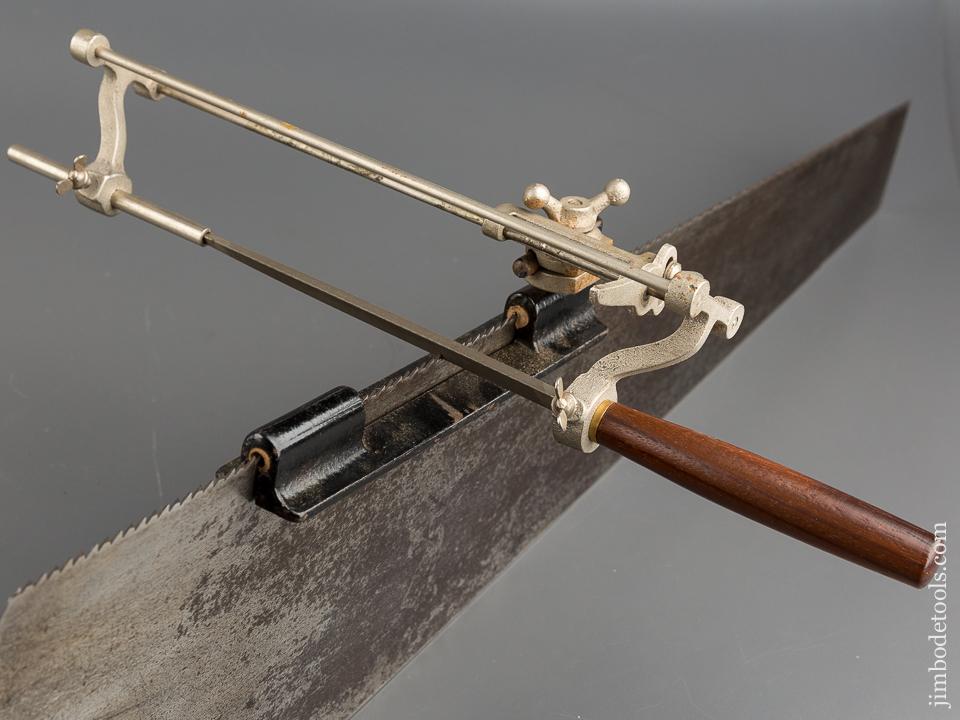 Premium Saw Filing Vise in Original Box by MONTGOMERY WARD - 79402