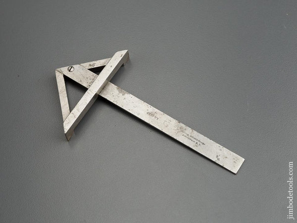 RARE! Small Four inch Size AMES c. 1899 Patent Center Finding Square by DARLING BROWN & SHARPE - 79426