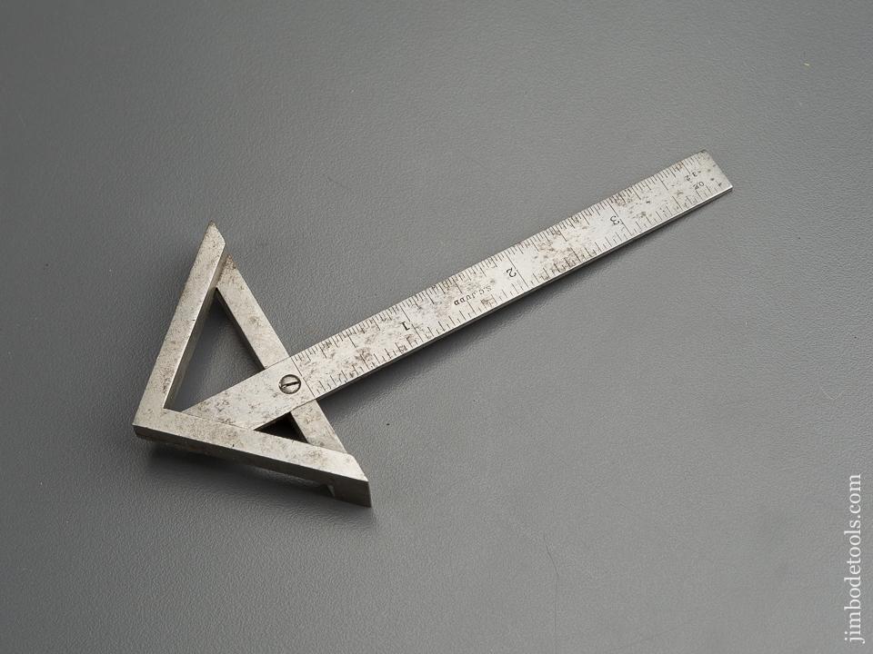 RARE! Small Four inch Size AMES c. 1899 Patent Center Finding Square by DARLING BROWN & SHARPE - 79426