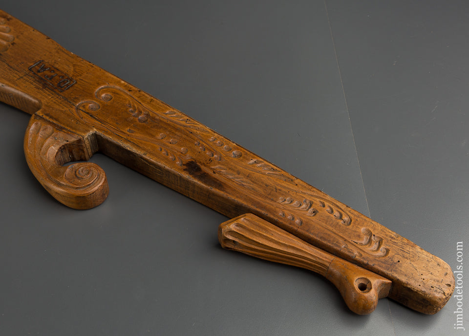 Stunning! 18th Century 45 inch Dated 1752 Carved Plane - 79434U