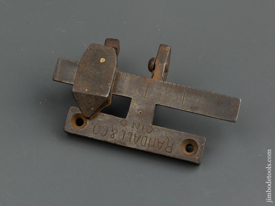 Five inch RANDALL & CO Bench Mount Leather Slitting Gauge - 79479