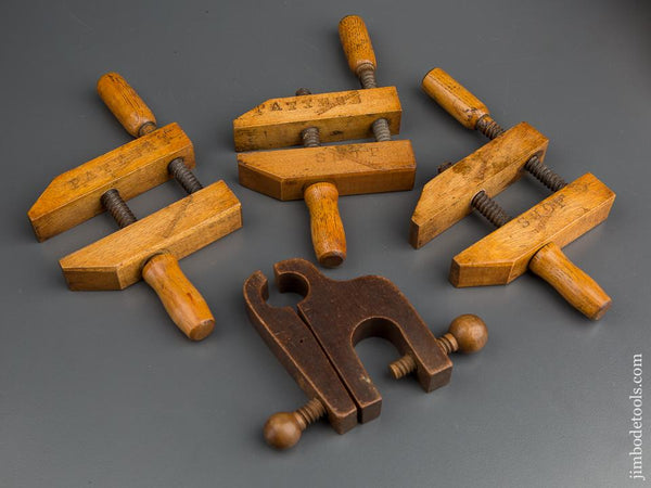 Four Tiny 4 inch Instrument Maker's Clamps - 79481