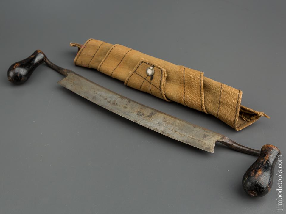 11 1/2 inch OX HEAD German Draw Knife with Canvas Keeper - 79512