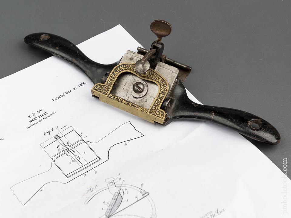COE Patent March 27, 1900 STEARNS Flexible Sole Spoke Shave - 79517