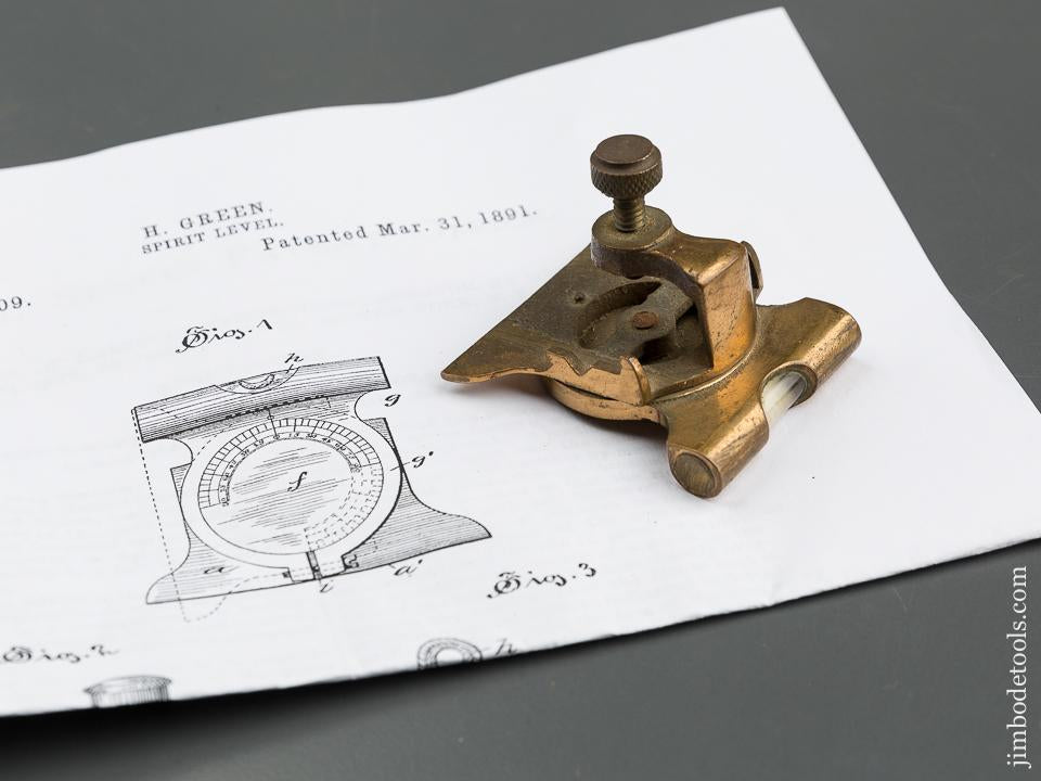 GREEN Patent March 31, 1891 TOWER & LYON Inclinometer - 79519