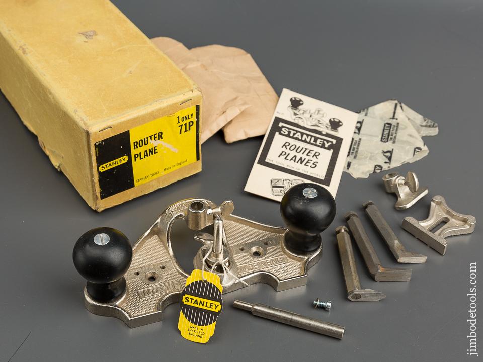 STANLEY No. 71 Router Plane MINT and 100% COMPLETE in Original Box - 79535