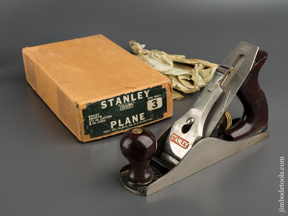 STANLEY No. 3 Smooth Plane MINT in Original Box - 79547