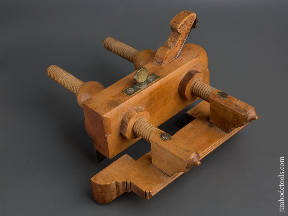 Solid Boxwood R&L CARTER Plow Plough Plane circa 1835-46 Troy, NY - 79580