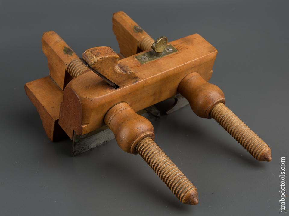 Solid Boxwood R&L CARTER Plow Plough Plane circa 1835-46 Troy, NY - 79580