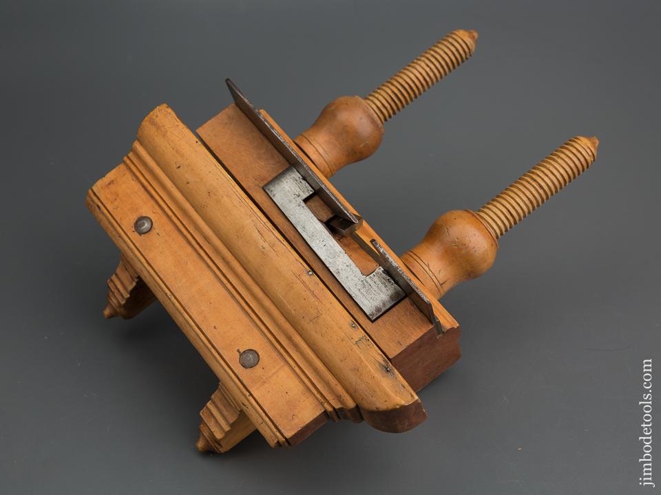 Solid Boxwood R&L CARTER Plow Plough Plane circa 1835-46 Troy, NY - 79580