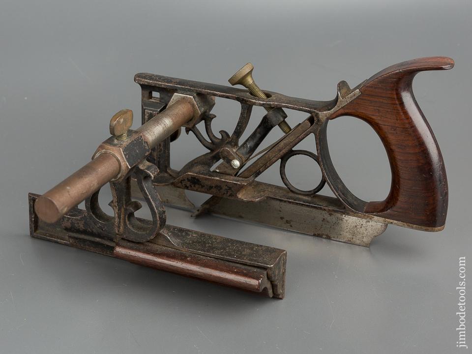 Fine PHILLIPS Patent August 13, 1867 Plow Plough Plane with One Cutter and Both Stops - 79595