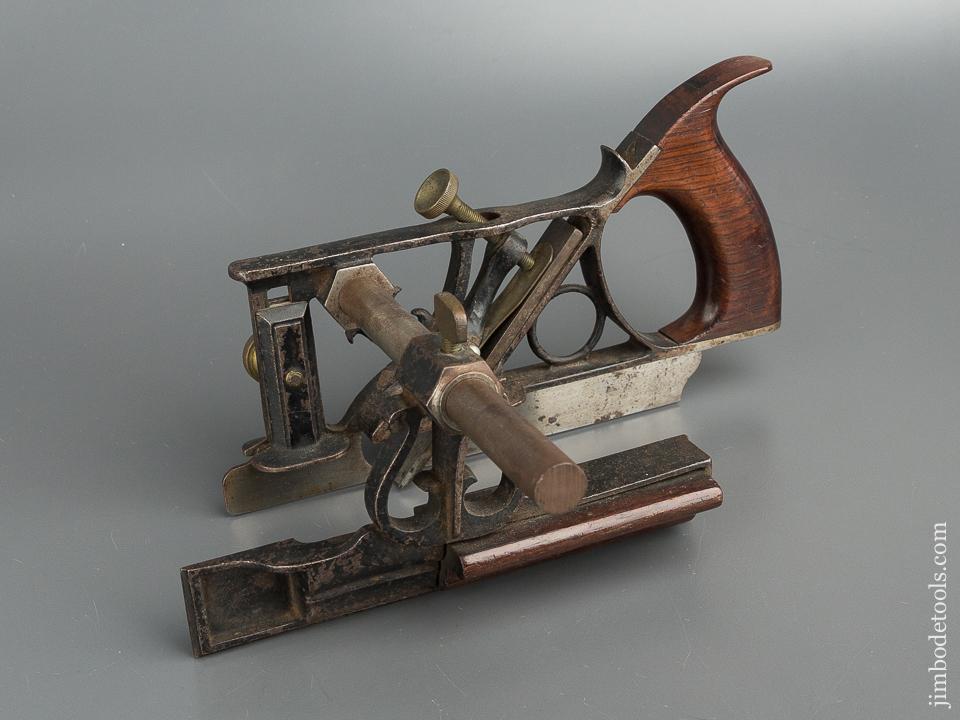 Fine PHILLIPS Patent August 13, 1867 Plow Plough Plane with One Cutter and Both Stops - 79595