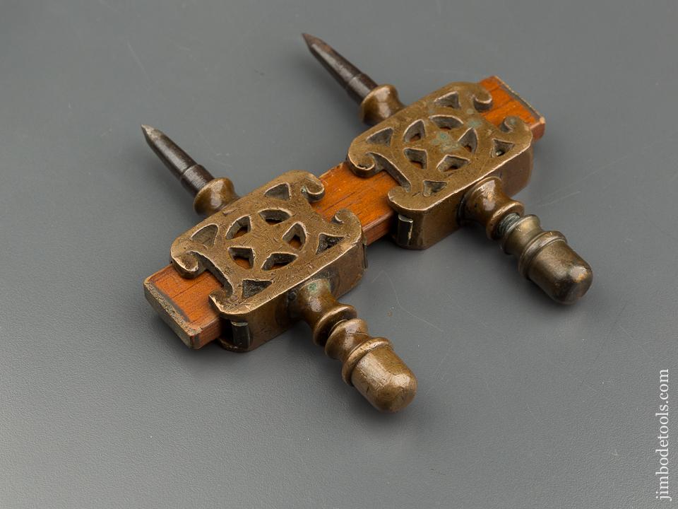 Beautiful 5 1/4 inch Pierced Trammel Points - 79605
