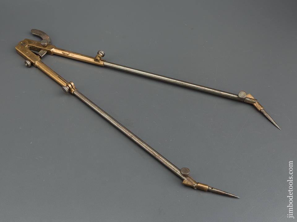 16 inch STODDARD Patent March 31, 1885 Pivot Leg Divider -  79608