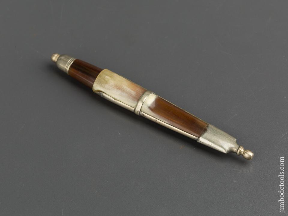 Fancy Beautiful Buffalo Horn and German Silver Gentleman's Desk Knife - 79611