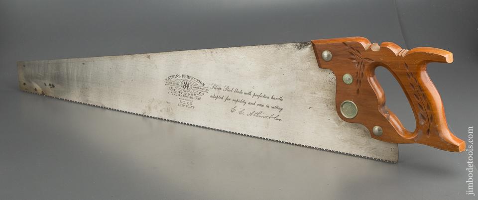UNUSED! 11 point 26 inch Crosscut ATKINS PERFECTION No. 65 Hand Saw - 79621