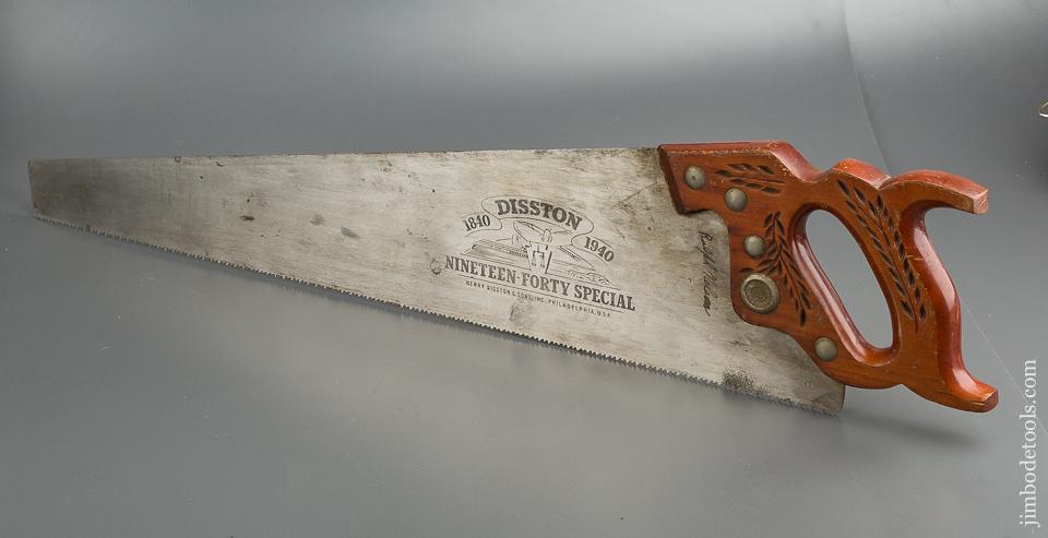BARELY USED 8 point 26 inch Crosscut DISSTON NINETY FORTY SPECIAL Hand Saw - 79623