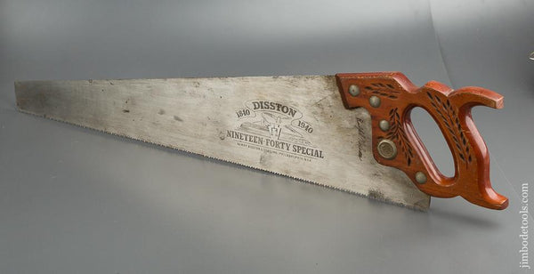 BARELY USED 8 point 26 inch Crosscut DISSTON NINETY FORTY SPECIAL Hand Saw - 79623