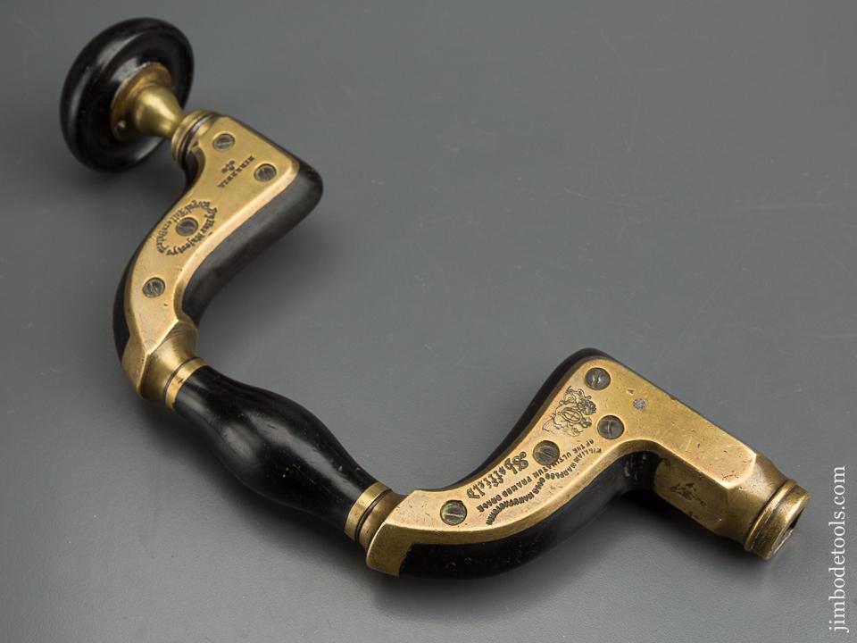 Excellent Walnut & Ebony MARPLES SHEFFIELD Brace - 79649