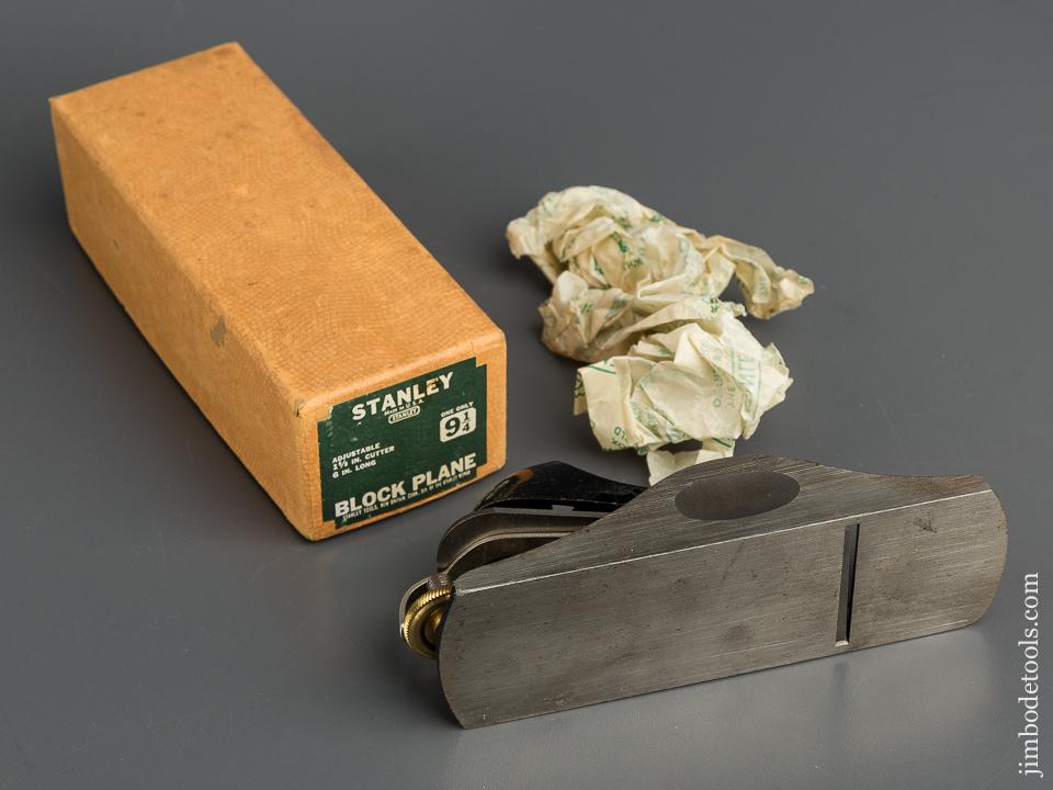 STANLEY No. 9 1/4 Block Plane MINT in Original Box - 79658
