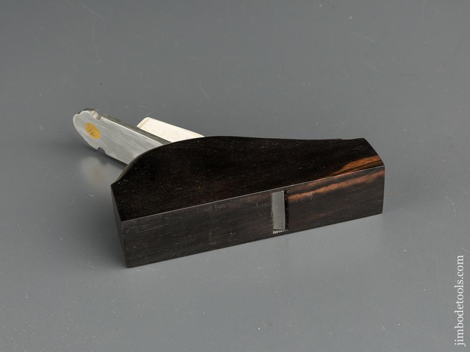 Rare! A. MILETTE Ebony Smooth Plane with Moose Antler Wedge MINT - 79661