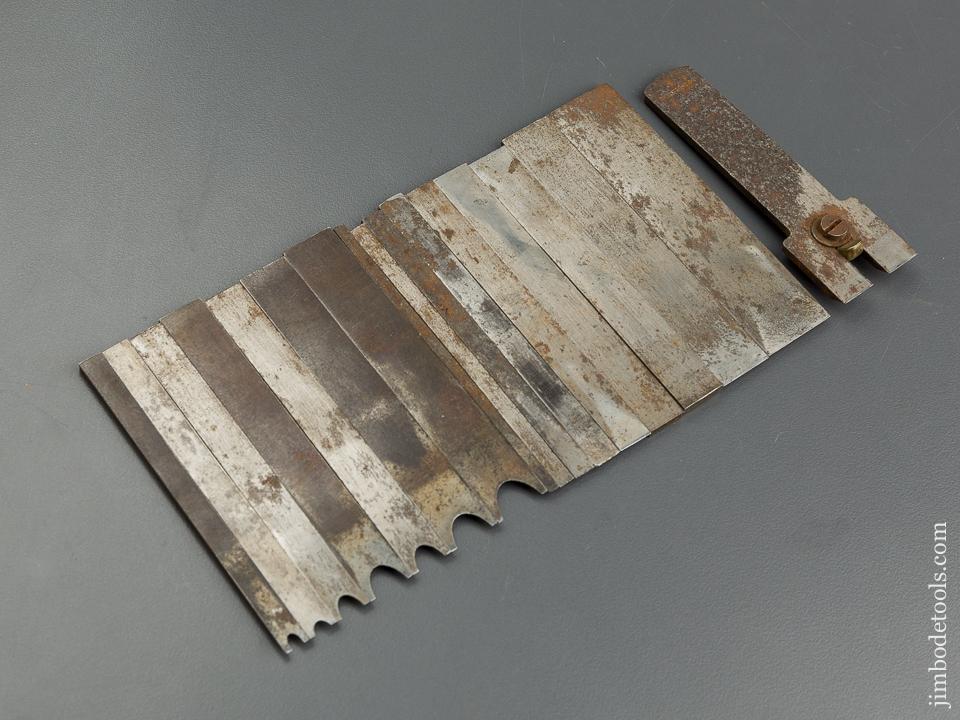 RARE Set of 17 Type One Cutters for STANLEY No. 45 Combination Plane - 79663