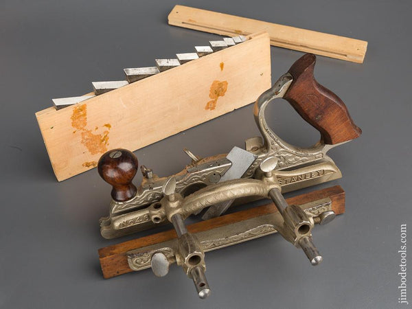STANLEY No. 46 Skew Combination Plane COMPLETE With Twelve Cutters EXTRA FINE - 79684