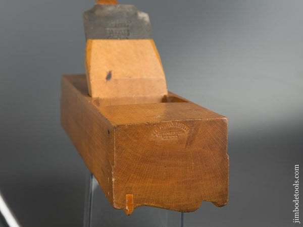 3 7/8 inch Wide H.L. JAMES WMSBURG MASS Crown Molding Plane circa 1850 EXTRA FINE - 79698