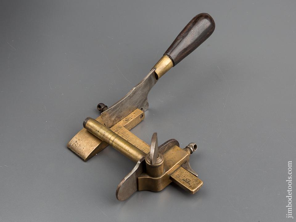 Fine BLANCHARD Rosewood and Brass Leather Plow - 79715