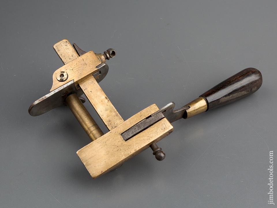 Fine BLANCHARD Rosewood and Brass Leather Plow - 79715