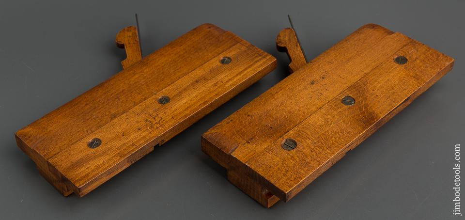 Matched Pair of 1/2 inch Fenced GARDNER & MURDOCK GREEN STREET BOSTON Drop Leaf Table Joint Planes circa 1825-41 EXTRA FINE - 79727